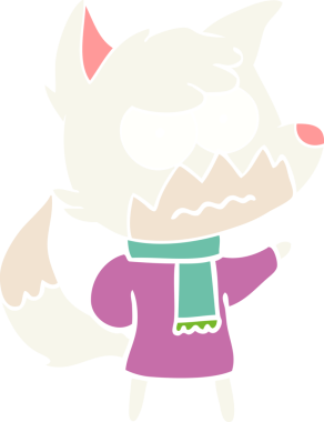 Bir insan tarafından çizilmiş düz renkli çizgi film.