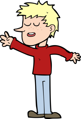 Bir insan tarafından çizilen mutlu adam çizgi filmi.