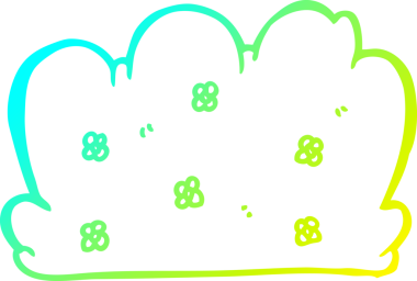 Bir insan tarafından çizilmiş bir karikatür çitinin soğuk gradyan çizimi