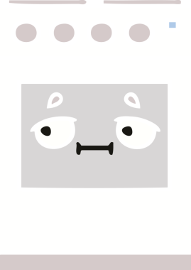 Bir insan tarafından çizilmiş mutfak fırınının düz renkli retro karikatürü