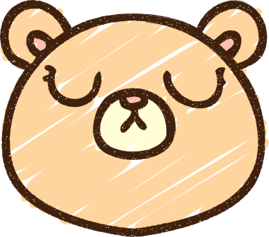 Bir insan tarafından çizilmiş Sevimli Ayı Tebeşiri