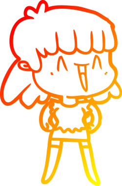 Bir insan tarafından çizilmiş bir karikatür kadın çizimi