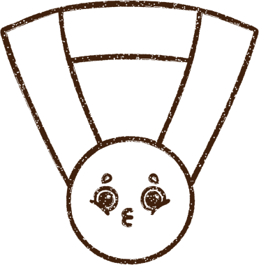 Bir insan tarafından çizilen Altın Madalya Kömür