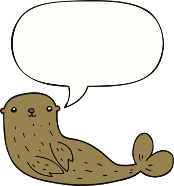 Bir insan tarafından çizilmiş konuşma baloncuklu karikatür mührü