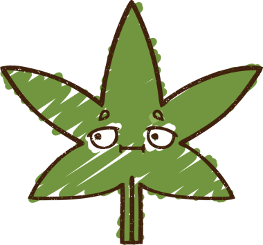 Bir insan tarafından çizilmiş Kenevir Yaprağı Tebeşiri