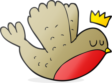 El yazısıyla çizilmiş bir karikatür. Uçan noel ardıcı. Bir insan tarafından çizilmiş bir taç.