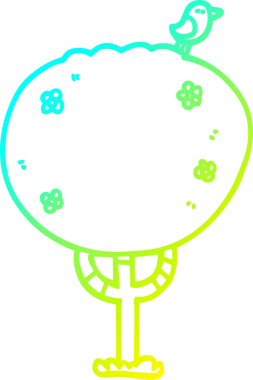 Bir insan tarafından çizilmiş soğuk hava bulutu çizgi filmi.