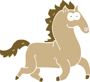 Bir insan tarafından çizilmiş muhteşem bir aygır.