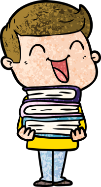 Bir insan tarafından çizilmiş gülen çizgi film adamı.