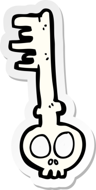 Bir insan tarafından çizilmiş ürkütücü bir çizgi filmin çıkartması.