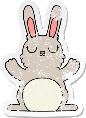 Bir insan tarafından çizilmiş garip bir el çiziminin sıkıntılı çıkartması.