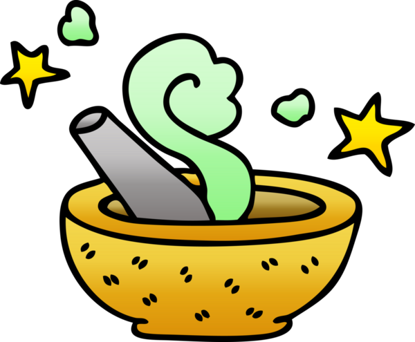 bir insan tarafından çizilmiş garip gölgeli çizgi film sihirli tokmak ve havan topu