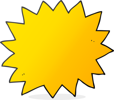 Bir insan tarafından çizilen serbest çizim çizgi film patlaması