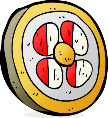 bir insan tarafından çizilmiş ortaçağ kalkanı.