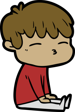 Bir insan tarafından çizilmiş, hayal kırıklığına uğramış bir adam.