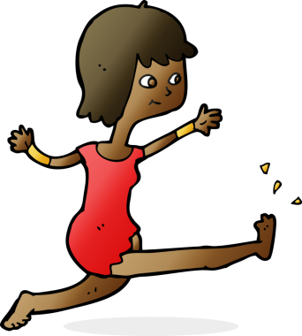 Bir insan tarafından çizilmiş mutlu bir kadın çizimi.