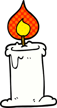 Bir insan tarafından çizilmiş karalama mumu.