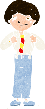 Bir insan tarafından çizilmiş diş teli takan çizgi film adamı.