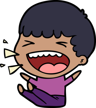 Bir insan tarafından çizilmiş gülen adam.