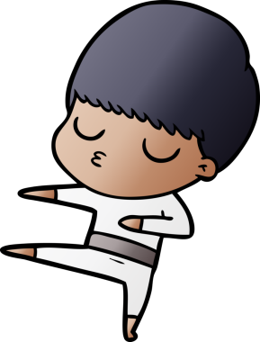 Bir insan tarafından çizilmiş sakin çocuk çizgi filmi.