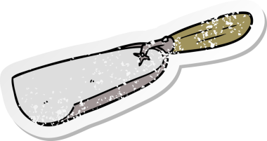 Bir insan tarafından çizilmiş kömür küreğinin sıkıntılı çıkartması.