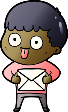 Bir insan tarafından çizilmiş çizgi film adamı.