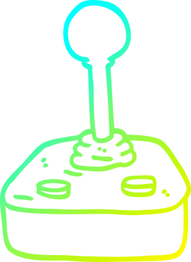 Bir insan tarafından çizilmiş soğuk gradyan çizgi çizimi.