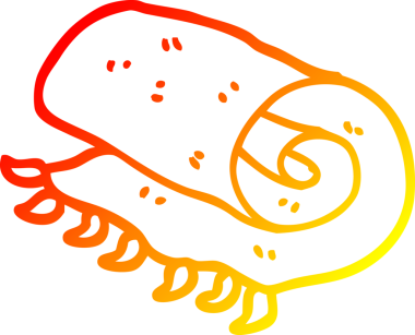 Bir insan tarafından çizilmiş bir karikatürün sıcak çizgi çizimi