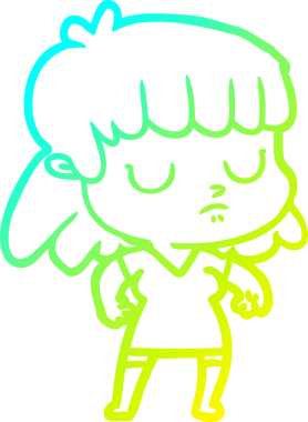 Bir insan tarafından çizilmiş ilgisiz bir karikatür çizimi.