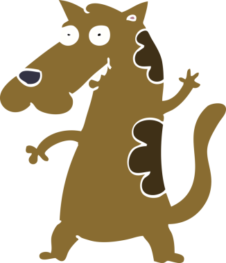 Bir insan tarafından çizilmiş karalama köpeği.