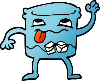 Bir insan tarafından çizilmiş viski bardağı.