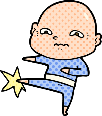 bir insan tarafından çizilmiş sinirli bir adam.