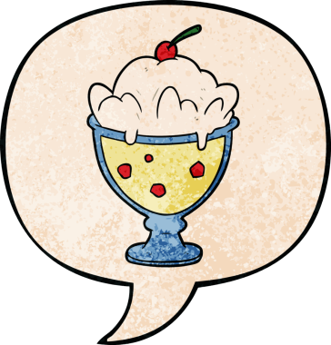 Bir insan tarafından çizilmiş eski moda konuşma baloncuklu tatlı çizgi film.