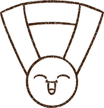 Bir insan tarafından çizilen Altın Madalya Kömür