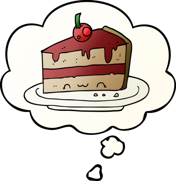 Düşünce baloncuklu çizgi film pastası bir insan tarafından çizilmiş.