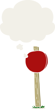 Düşünce baloncuğu ile bir insan tarafından çizilmiş çizgi film işareti iletisi