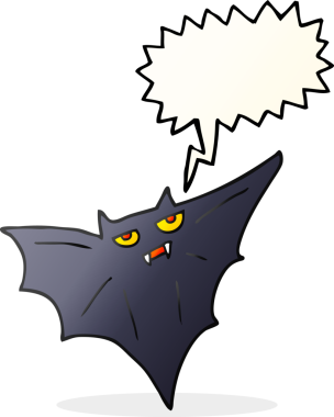 Bir insan tarafından çizilmiş serbest konuşma balonu karikatürü cadılar bayramı sopası