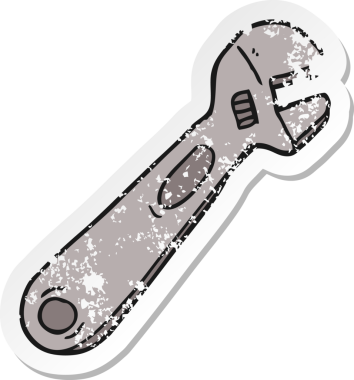 Bir insan tarafından çizilmiş çizgi film anahtarının sıkıntılı çıkartması.