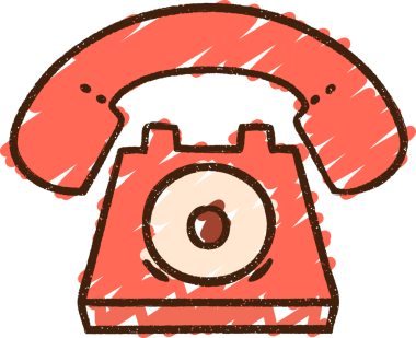 Bir insan tarafından çizilmiş telefon tebeşiri