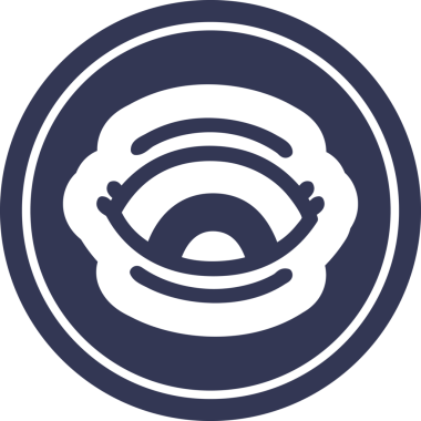 bir insan tarafından çizilmiş göz yuvarlak simgesi.