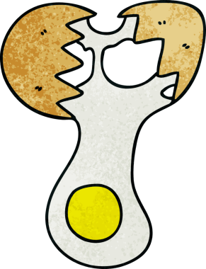 Bir insan tarafından çizilmiş garip bir karikatür.