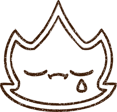 Ağlayan Ateş Kömürü Bir insan tarafından çizilmiş