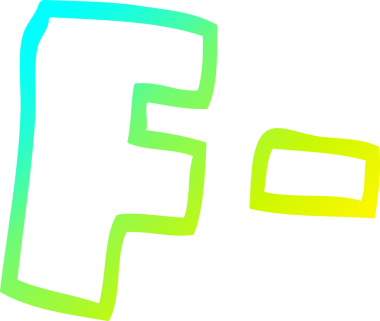 Bir insan tarafından çizilmiş bir karikatür harfi çizimi