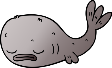 Bir insan tarafından çizilmiş bir balık karalaması.