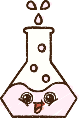 Bir insan tarafından çizilen Kimyasal Reaksiyon Tebeşiri