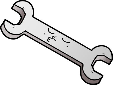 Bir insan tarafından çizilmiş çizgi film anahtarı.