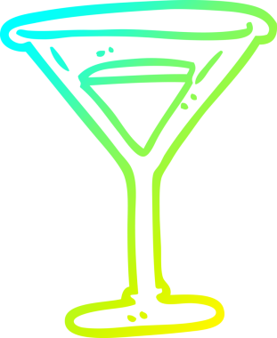 Bir insan tarafından çizilen kırmızı bir karikatürün soğuk gradyan çizimi