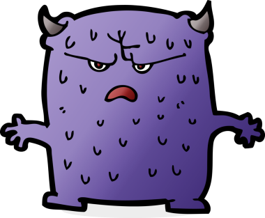 Bir insan tarafından çizilmiş küçük uzaylı çizgi filmi.