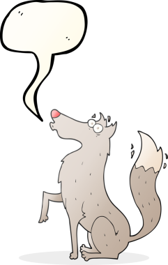 Bir insan tarafından çizilmiş serbest konuşma balonu çizgi film kurdu.