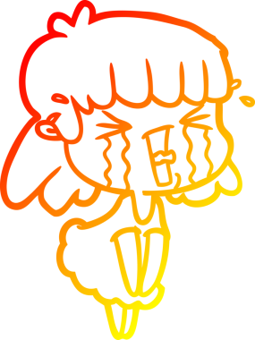 Bir insan tarafından çizilmiş bir karikatür kadın çizimi